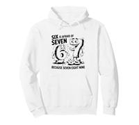 Six is Afraid of Seven Divertente Matematica Humor Design per Bambini Felpa con Cappuccio