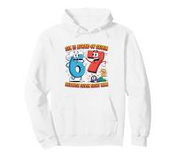Six is Afraid of Seven Divertente Matematica Humor Design per Bambini Felpa con Cappuccio