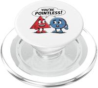 Six is afraid of seven divertente matematica humor design per bambini PopSockets PopGrip per MagSafe