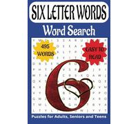 SIX LETTER WRODS themed word search book: Book is 6 X 9 inches,110 pages with 55 Puzzles and 495 words with mostly easy to read print. Each puzzle ... vertically, diagonally, forward, or backward.