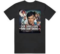 Six Million Dollar Man Lee Majors 70S TV T Shirt Black 3XL