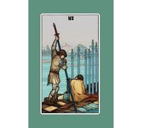 Six of Swords - Tarot Card Notebook - Card No.60 (Color Ed.): A5 Ruled Lined Tarot Journal Diary Sketchbook Notebook - Six of Swords (Transition and Finding Peace)