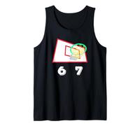 Six Seven 6 7 Basketball Meme Hoop Design Canotta