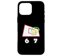 Six Seven 6 7 Basketball Meme Hoop Design Custodia per iPhone 16 Pro Max
