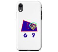 Six Seven 6 7 Basketball Meme Hoop Design Custodia per iPhone XR