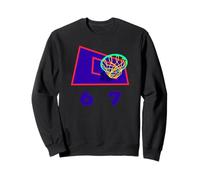 Six Seven 6 7 Basketball Meme Hoop Design Felpa