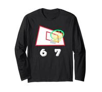 Six Seven 6 7 Basketball Meme Hoop Design Maglia a Manica