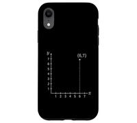 Six Seven 6 7 Coordinate Grid Plot Graph Plane Meme Design Custodia per iPhone XR