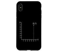 Six Seven 6 7 Coordinate Grid Plot Graph Plane Meme Design Custodia per iPhone XS Max