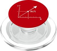 Six Seven 6 7 Coordinate Grid Plot Graph Plane Meme Design PopSockets PopGrip per MagSafe