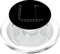 Six Seven 6 7 Coordinate Grid Plot Graph Plane Meme Design PopSockets PopGrip per MagSafe
