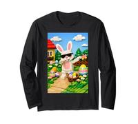 Six Seven 6-7 Easter Day Ragazzi Bambini Dabbing Bunny 67 Meme Maglia a Manica
