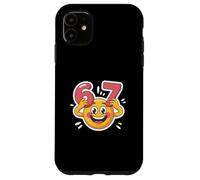 Six Seven 6 7 Emoticon Meme Design Custodia per iPhone 11