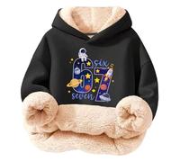 Six Seven 6 7 Felpa con cappuccio per bambini e ragazzi con cappuccio foderato in pile, felpa invernale con stampa, comoda giacca per il tempo libero per bambini, Gy2-f, 13-14 Jahre