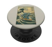 Six Seven 6-7 Grande Onda Fuori Kanagawa - 67 Brainrot Meme Kid PopSockets PopGrip Adesivo