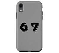Six Seven 6 7 Meme Design Custodia per iPhone XR