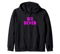 Six Seven 6 7 Meme Design Felpa con Cappuccio