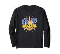 Six Seven 6 7 Meme Design Maglia a Manica