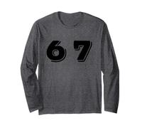 Six Seven 6 7 Meme Design Maglia a Manica