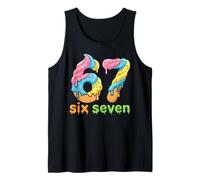 Six Seven 67 Number Ice Cream Drip Meme 6 7 Kids Boys Girls Canotta