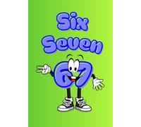 Six Seven 67 - Squared Notebook with Margin 6x9: 64 Pages | Colorful Cover Inspired by a Viral Meme Social Media Trend