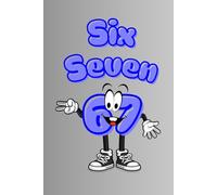 Six Seven 67 Squared Notebook with Margin 6x9 64 Pages: Colorful Cover Inspired by a Viral Meme Social Media Trend Gray Color Edition