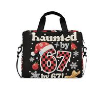 Six Seven - Borsa a tracolla per computer portatile, con manico e tracolla, da 15,6", con cerniera