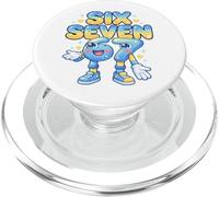 Six Seven Brainrot Divertente 67 Bambini Meme Kawaii Cartoon PopSockets PopGrip per MagSafe