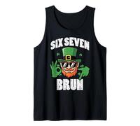 Six Seven Bruh 6 7 St Patricks Day 67 Paddys Bambini Ragazzi Giovani Canotta