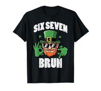 Six Seven Bruh 6 7 St Patricks Day 67 Paddys Bambini Ragazzi Giovani Maglietta