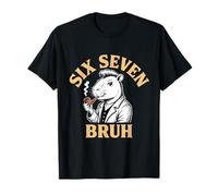 Six Seven Bruh 67 Meme Funny Capybara Vibes Cool Maglietta