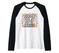 Six Seven Bruh Easter Day Boys Bunny 67 Meme Rabbit Kids Maglia con Maniche Raglan