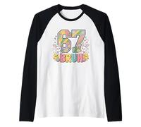 Six Seven Bruh Easter Day Boys Bunny 67 Meme Rabbit Kids Maglia con Maniche Raglan