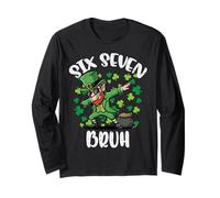 Six Seven Bruh Leprechaun 6 7 San Patrizio Bambini Ragazzi e Giovani Maglia a Manica