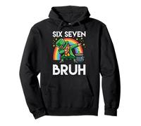 Six Seven Bruh Leprechaun St Patricks Day Ragazzi Bambini Giovani Felpa con Cappuccio