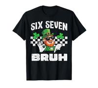 Six Seven Bruh St Patricks Day 6 7 Meme 67 Bambini Giovani Ragazzi Maglietta