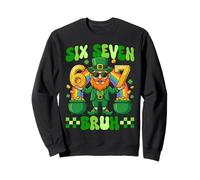 Six Seven Bruh St Patricks Day 6 7 Meme Leprechaun Lucky Felpa
