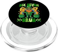 Six Seven Bruh St Patricks Day 6 7 Meme Leprechaun Lucky PopSockets PopGrip per MagSafe