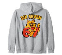 Six Seven Cat 67 - Divertente Six Seven Cat Meme Felpa con Cappuccio