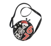 Six Seven Death Piccola borsa a tracolla da donna alla moda con tracolla regolabile nera Go shopping Canvas Messenger Purse
