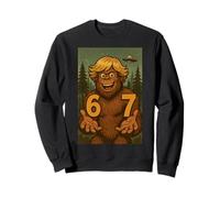 Six Seven Funny Bigfoot Sasquatch UFO 67 Meme virale Bambini Felpa