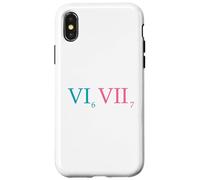 Six Seven Funny Meme 6 7 Roman Letters Kids Gen Alpha Custodia per iPhone X/XS
