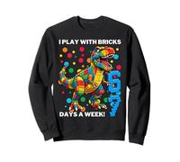 Six Seven I Play with Bricks 6 7 T-Rex Felpa