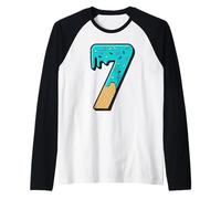 Six Seven Ice Cream 67 Fun Mason Meme Easy Halloween Costume Maglia con Maniche Raglan