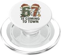 Six Seven Meme Christmas 67 sta arrivando in città Uomini Donne Bambini PopSockets PopGrip per MagSafe