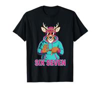 Six Seven Meme Cute Deer 67 Divertente Gen Z Apha Slang Maglietta