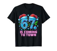 Six Seven Meme Funny Christmas 67 Sta arrivando in Città Bambini Maglietta