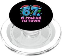 Six Seven Meme Funny Christmas 67 sta arrivando in città bambini PopSockets PopGrip per MagSafe