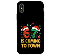 Six Seven Meme Funny Christmas Matching 67 sta arrivando in città Custodia per iPhone X/XS