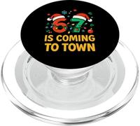 Six Seven Meme Funny Christmas Matching 67 sta arrivando in città PopSockets PopGrip per MagSafe